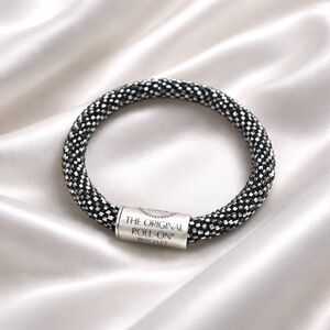 THE ORIGINAL Roll-On Black & White Beaded Bracelet
